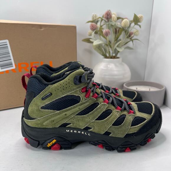 Merrell Moab 3 Waterproof Mid Leather Hiking Shoe Beluga Gray Men 10.5 Wide NWB - Picture 1 of 10